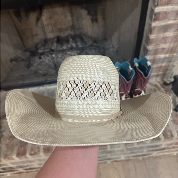 American Hat Company Accessories - American Hat Co. Cream Straw Cowboy Hat